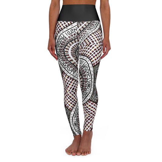 4u2njoi Design 1 High Waisted Yoga Leggings (AOP)