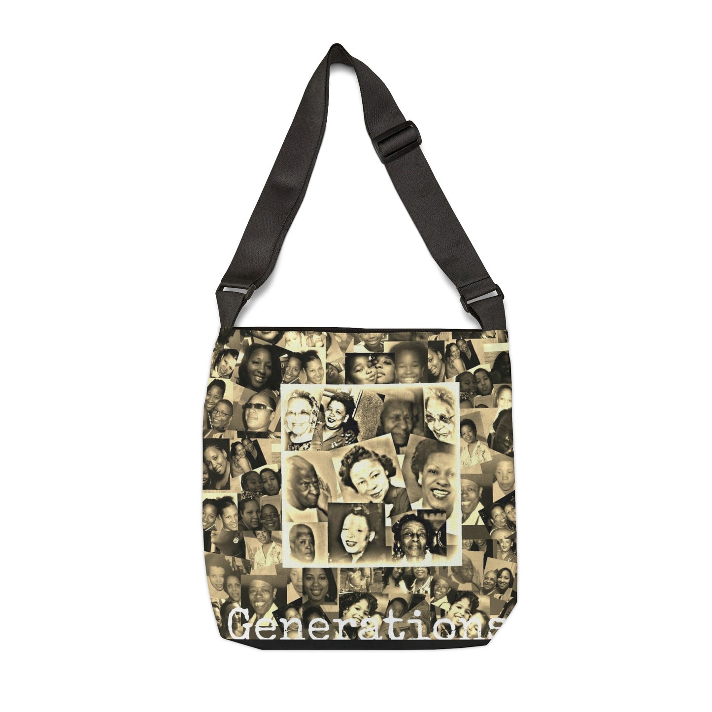 Generations Adjustable Tote Bag (AOP)