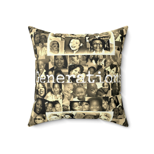 Generations Spun Polyester Square Pillow