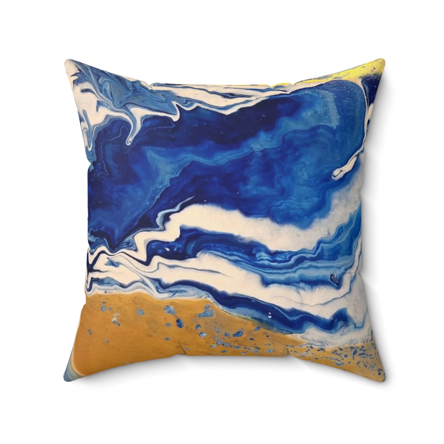 Land & Sea Abstract Spun Polyester Square Pillow