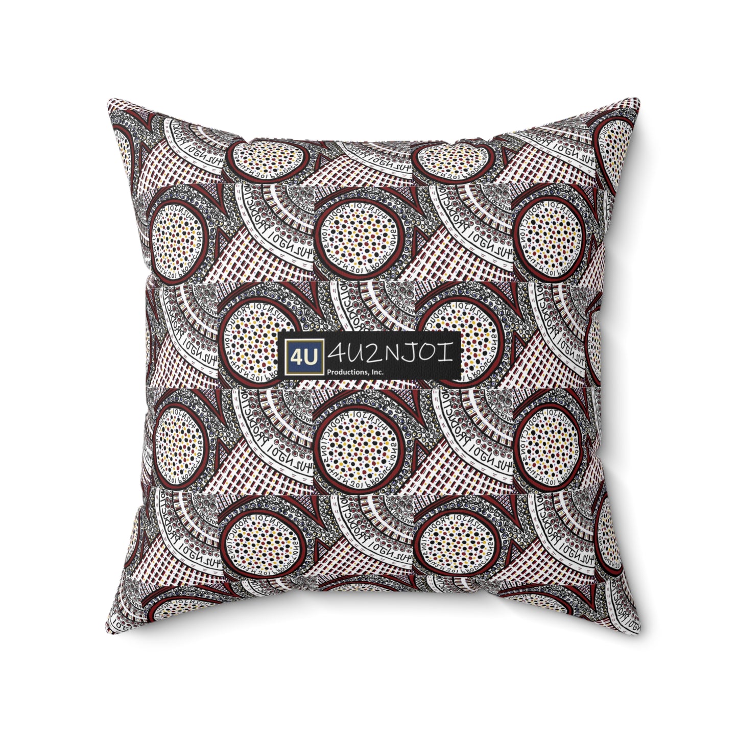 4U2NJoi Productions Original Design 1A Spun Polyester Square Pillow