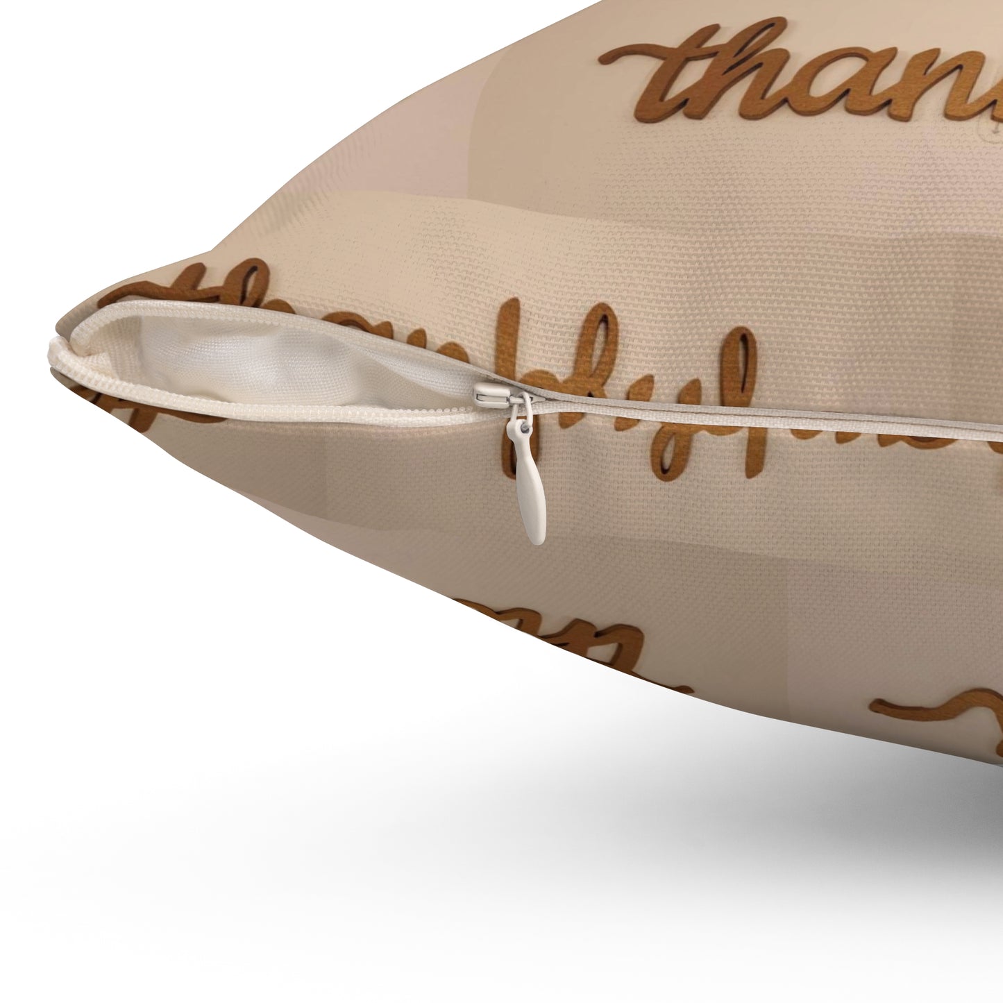 Thankful Spun Polyester Square Pillow