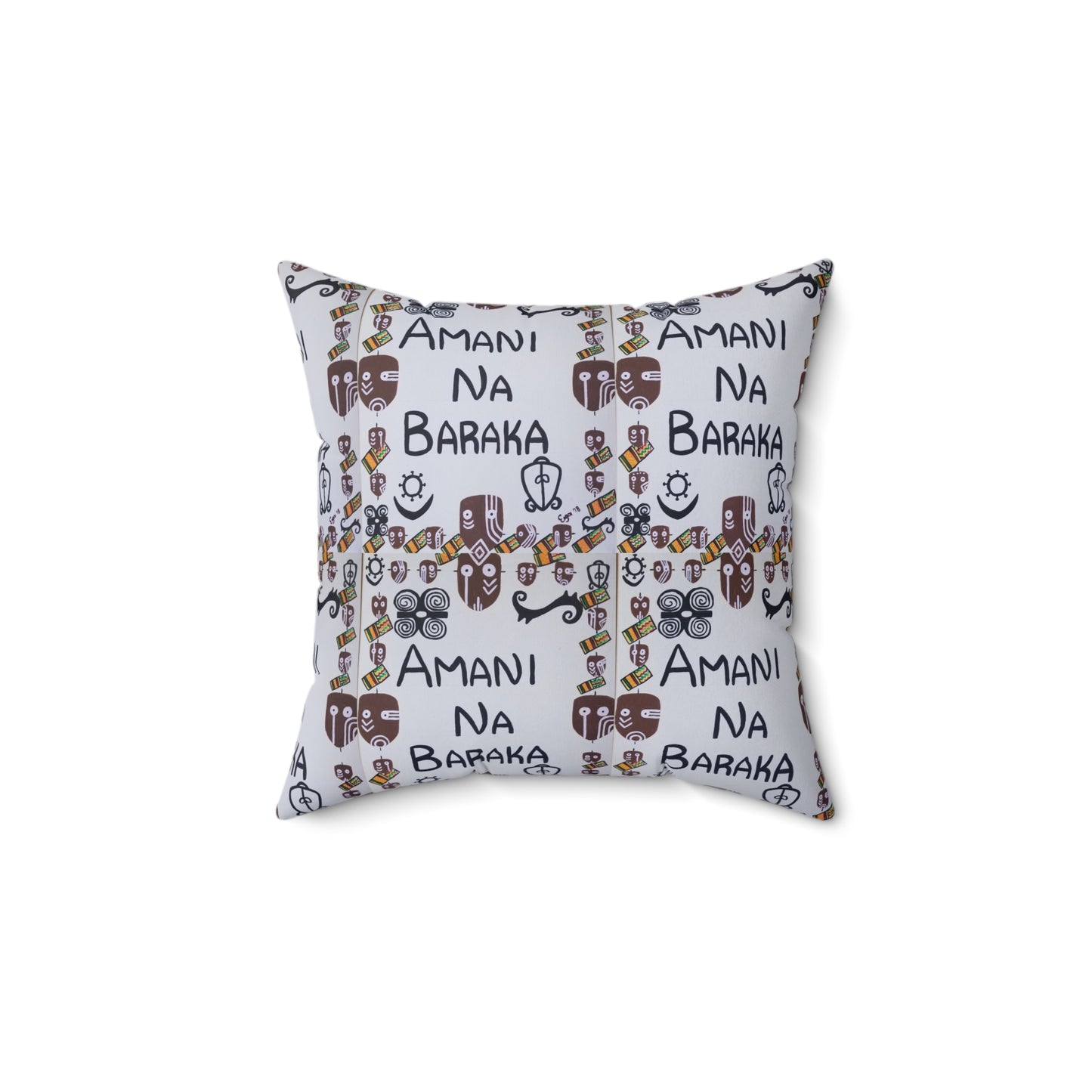 Amani Na Baraka Spun Polyester Square Pillow