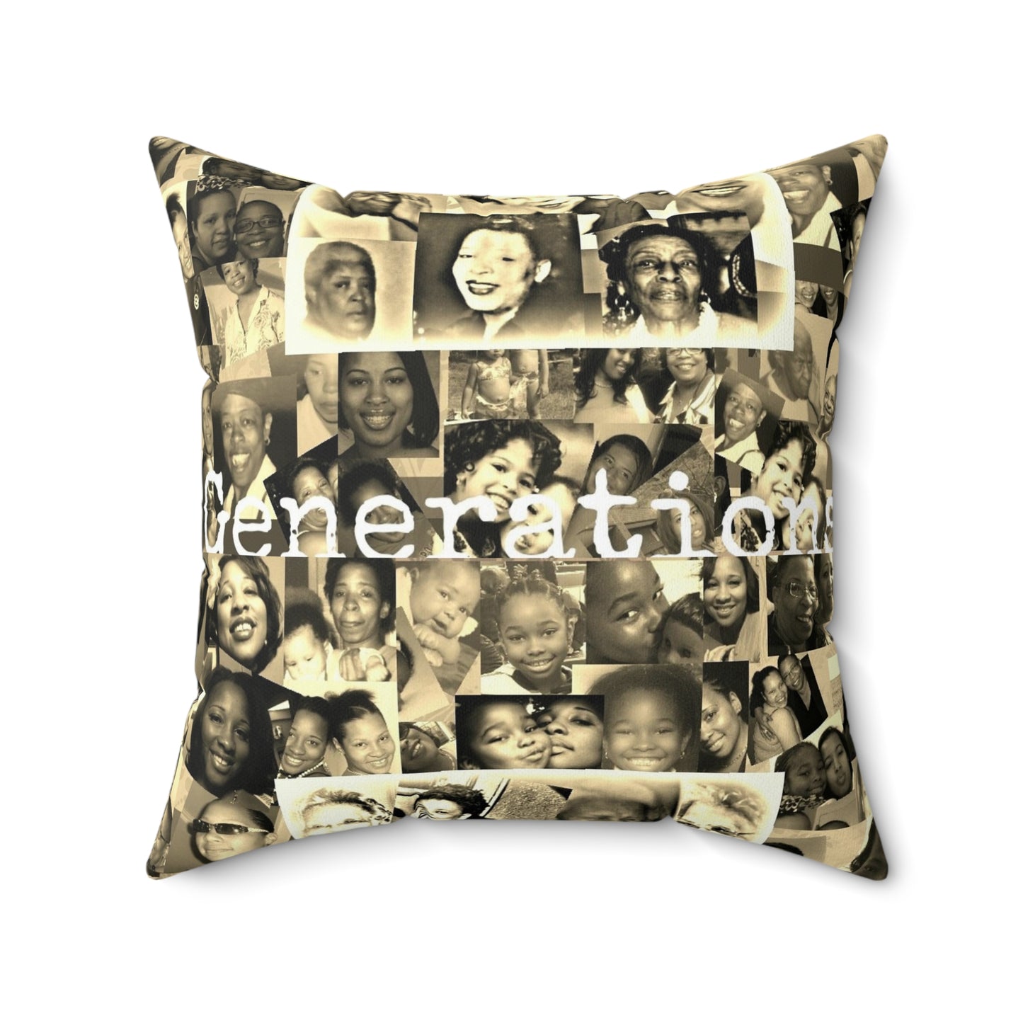 Generations Spun Polyester Square Pillow