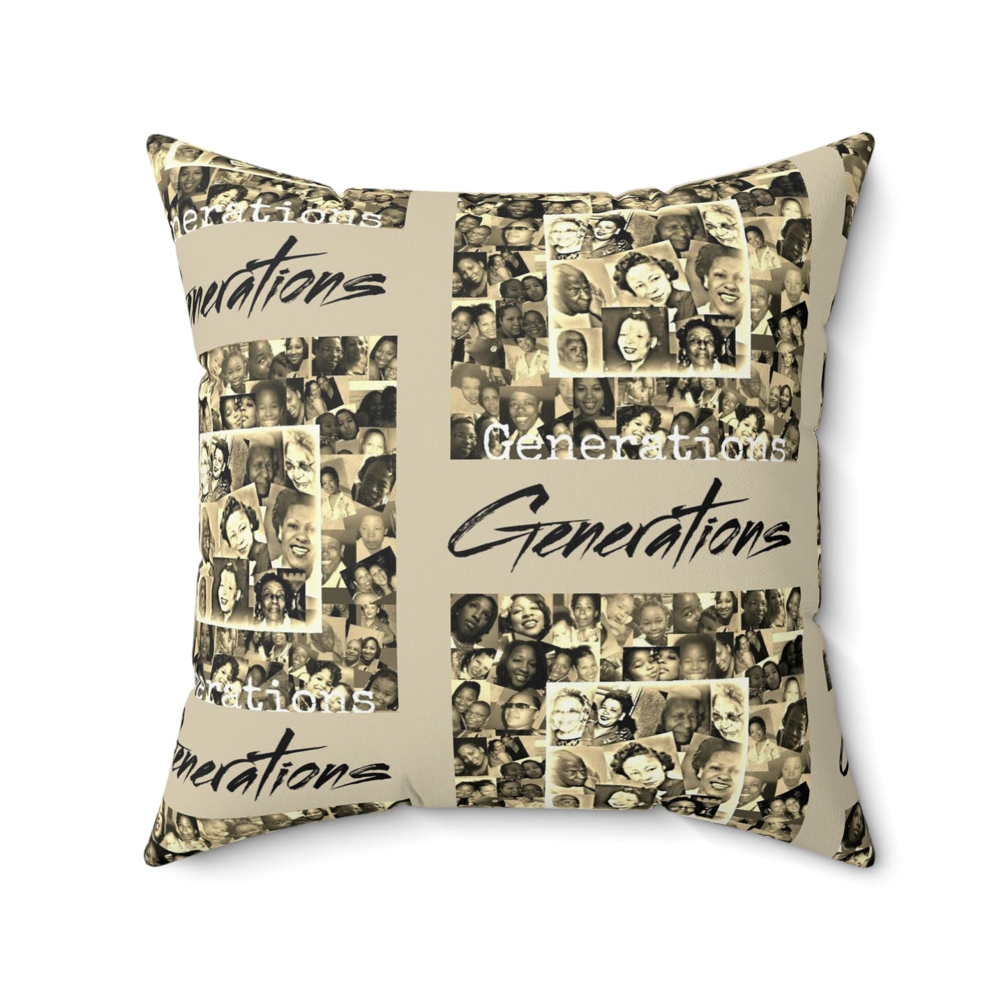 Generations 2 Spun Polyester Square Pillow