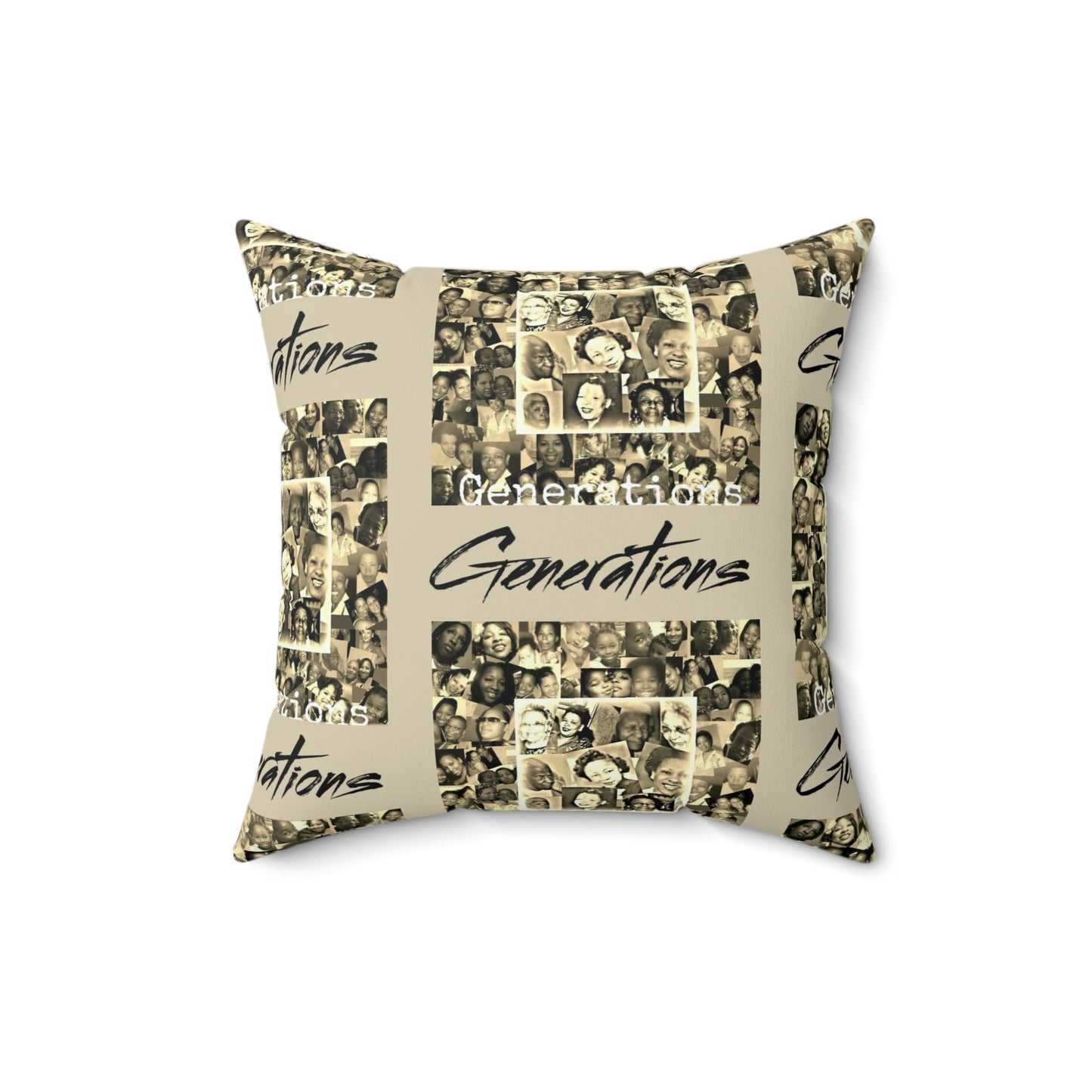 Generations 2 Spun Polyester Square Pillow