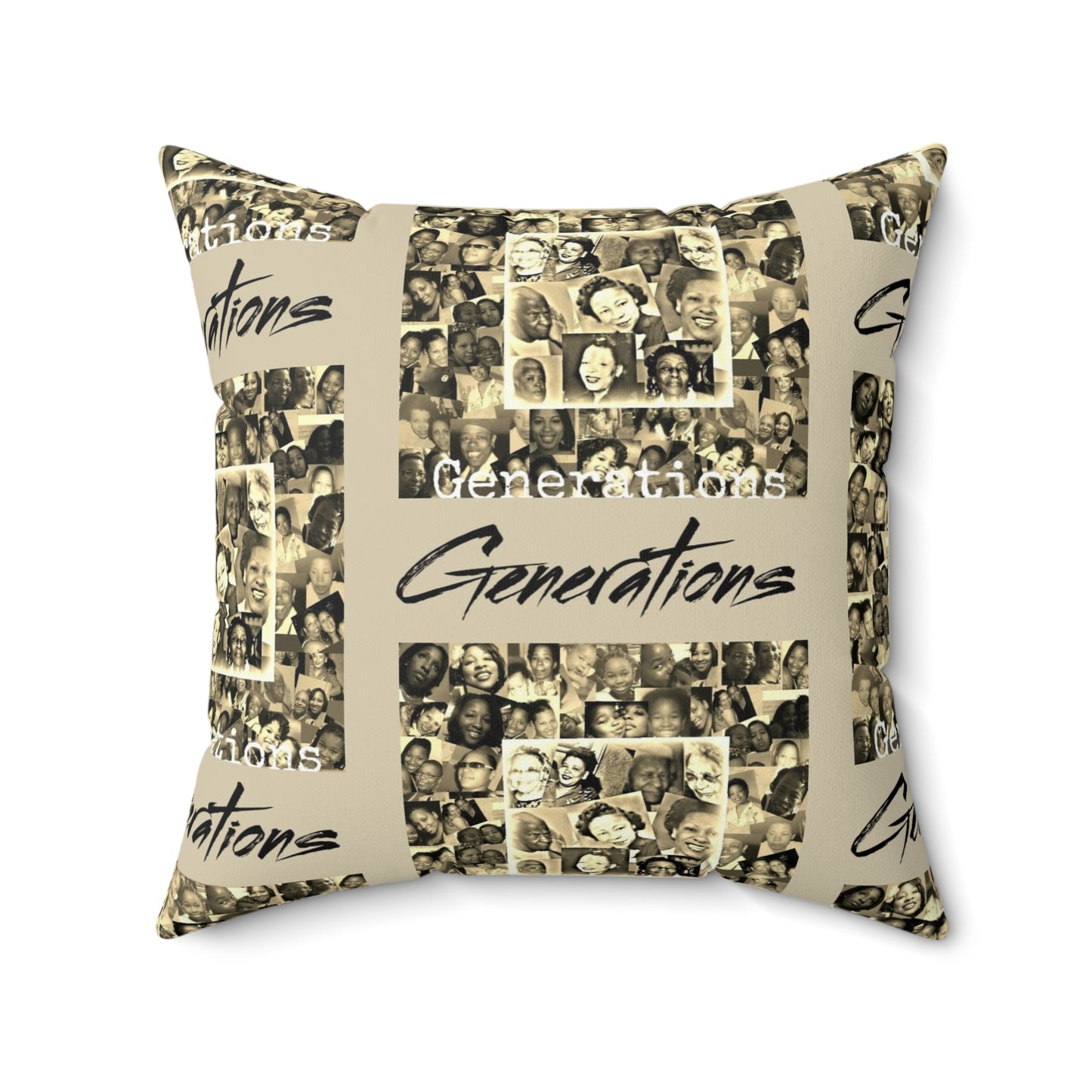 Generations 2 Spun Polyester Square Pillow