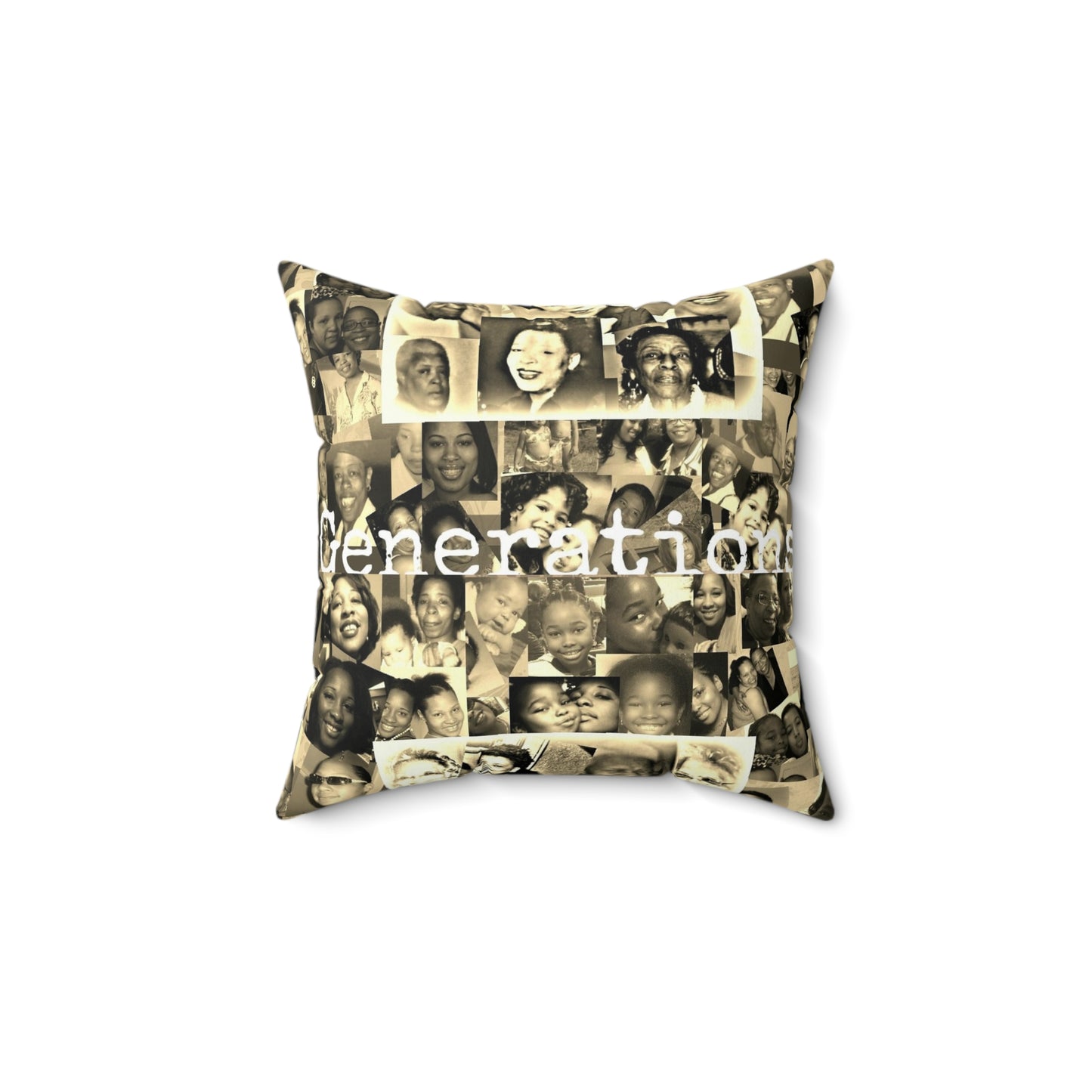 Generations Spun Polyester Square Pillow