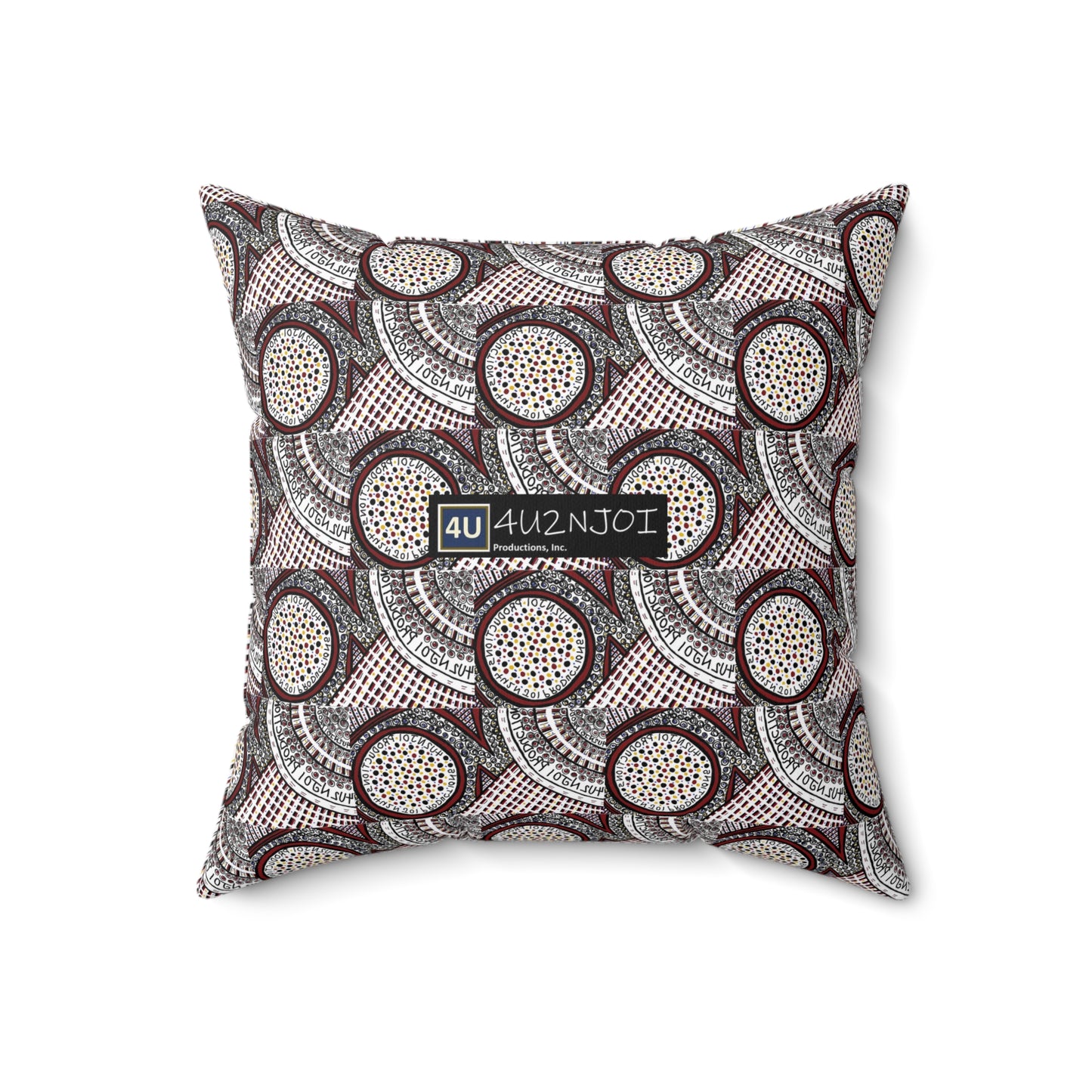 4U2NJoi Productions Original Design 1A Spun Polyester Square Pillow