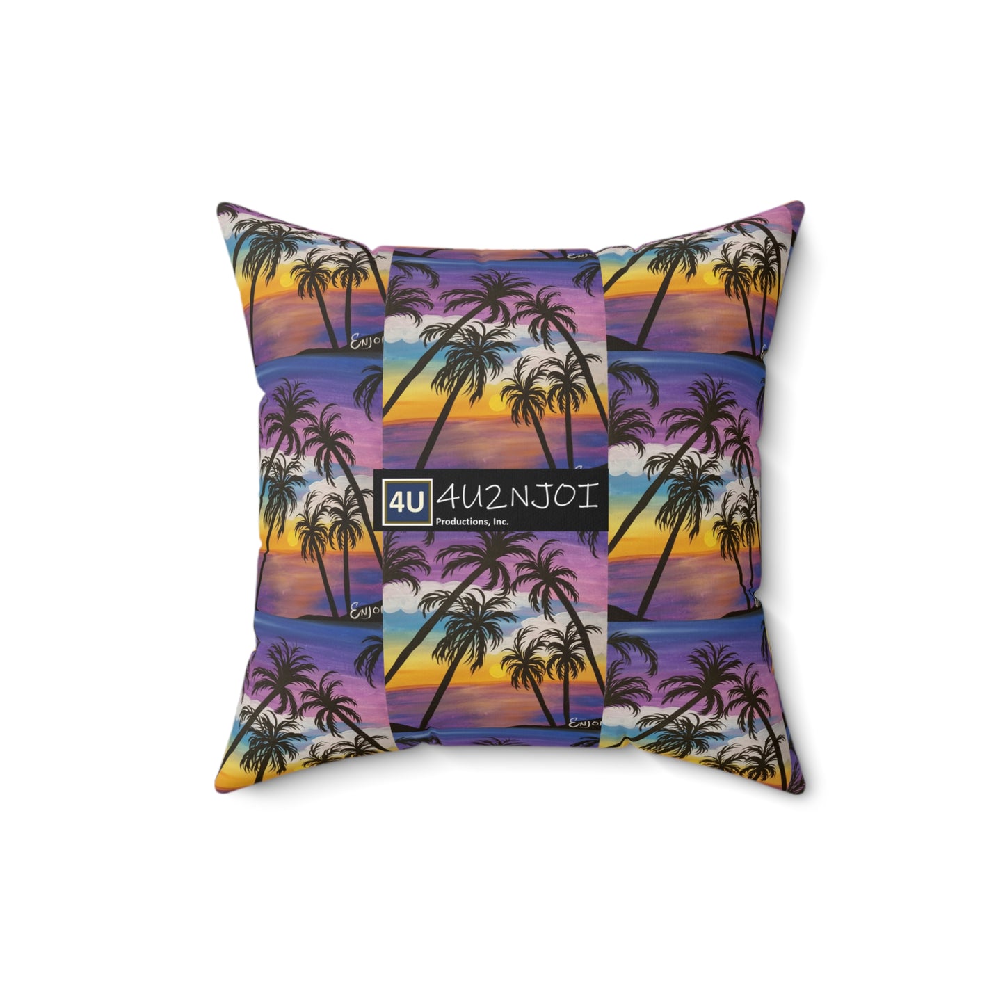 Paradise 2 Spun Polyester Square Pillow