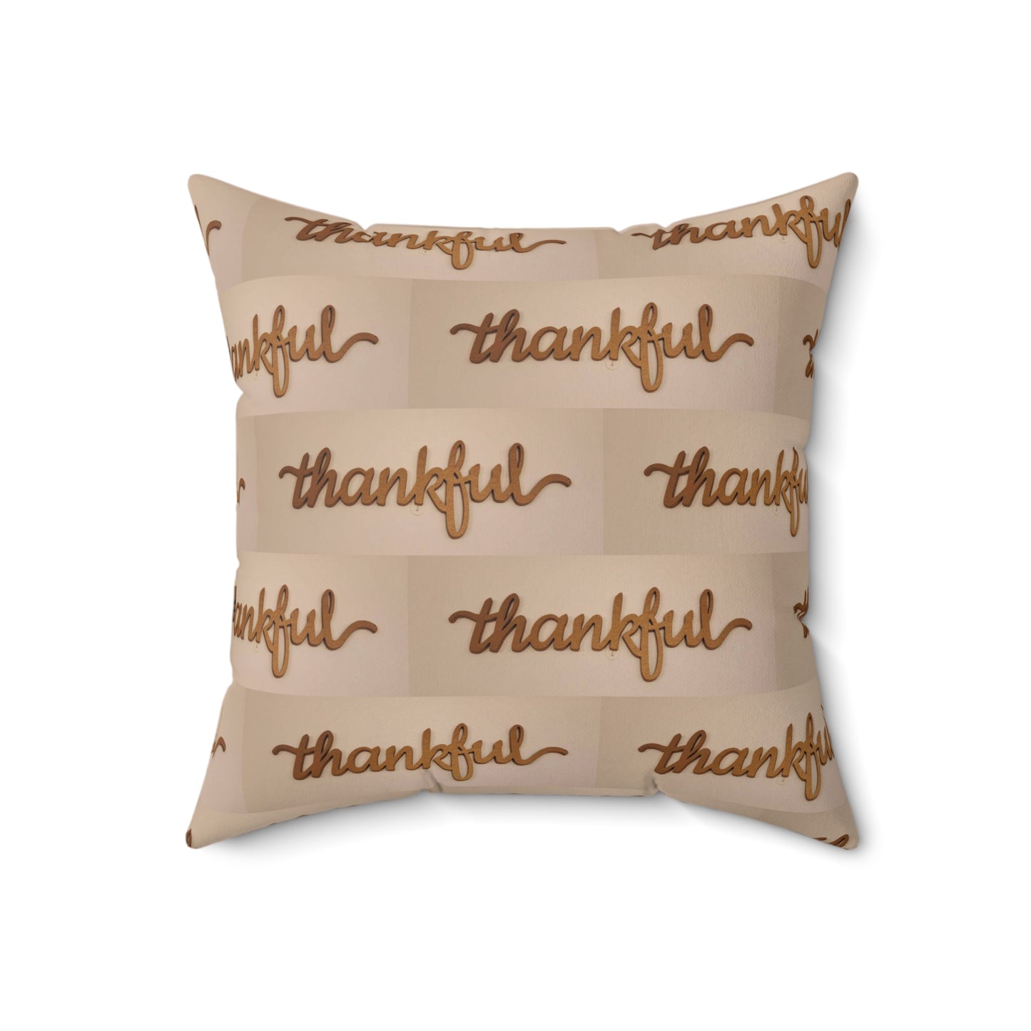 Thankful Spun Polyester Square Pillow