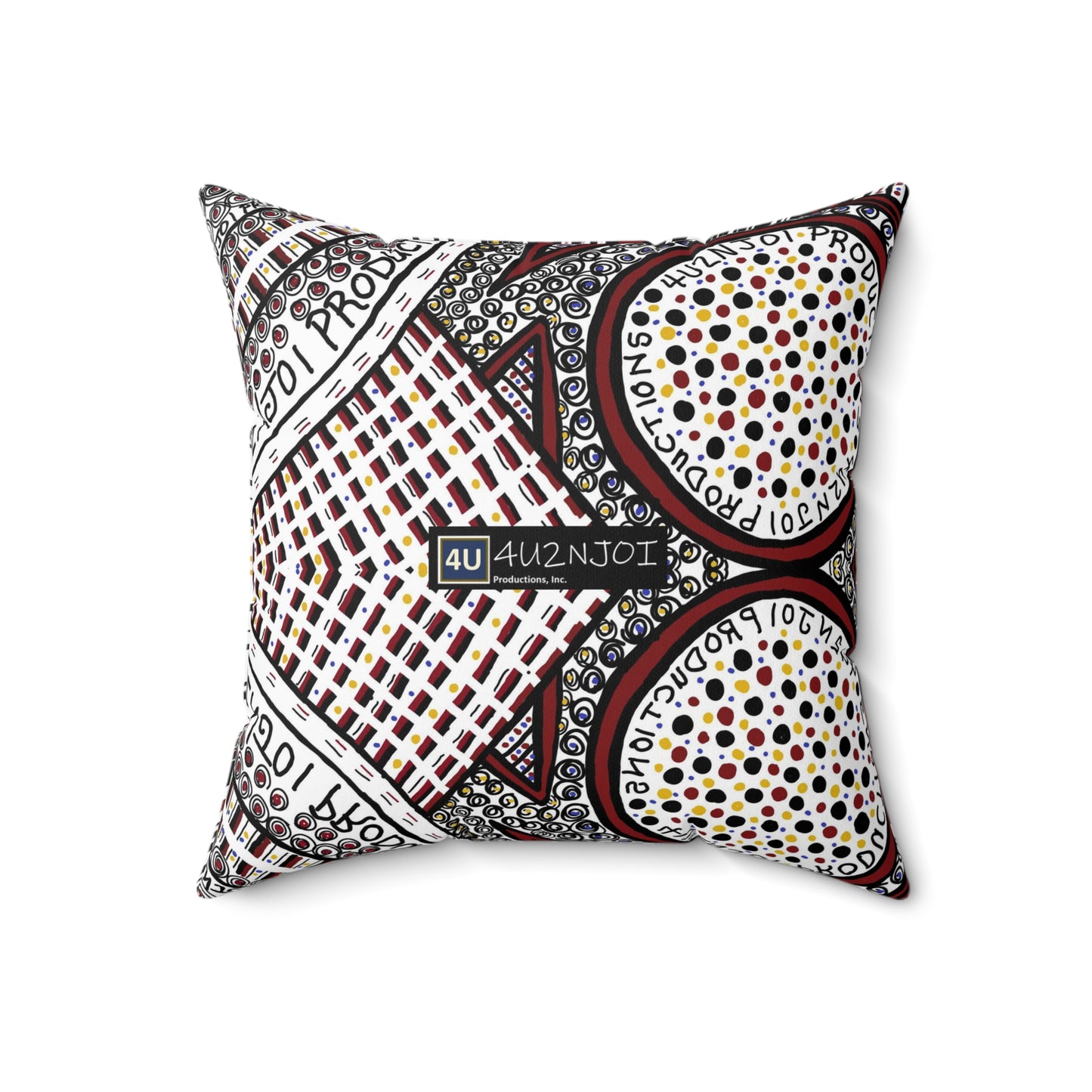 4U2NJoi Productions Original Design 1 Spun Polyester Square Pillow