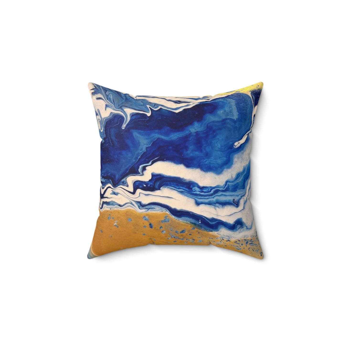 Land & Sea Abstract Spun Polyester Square Pillow