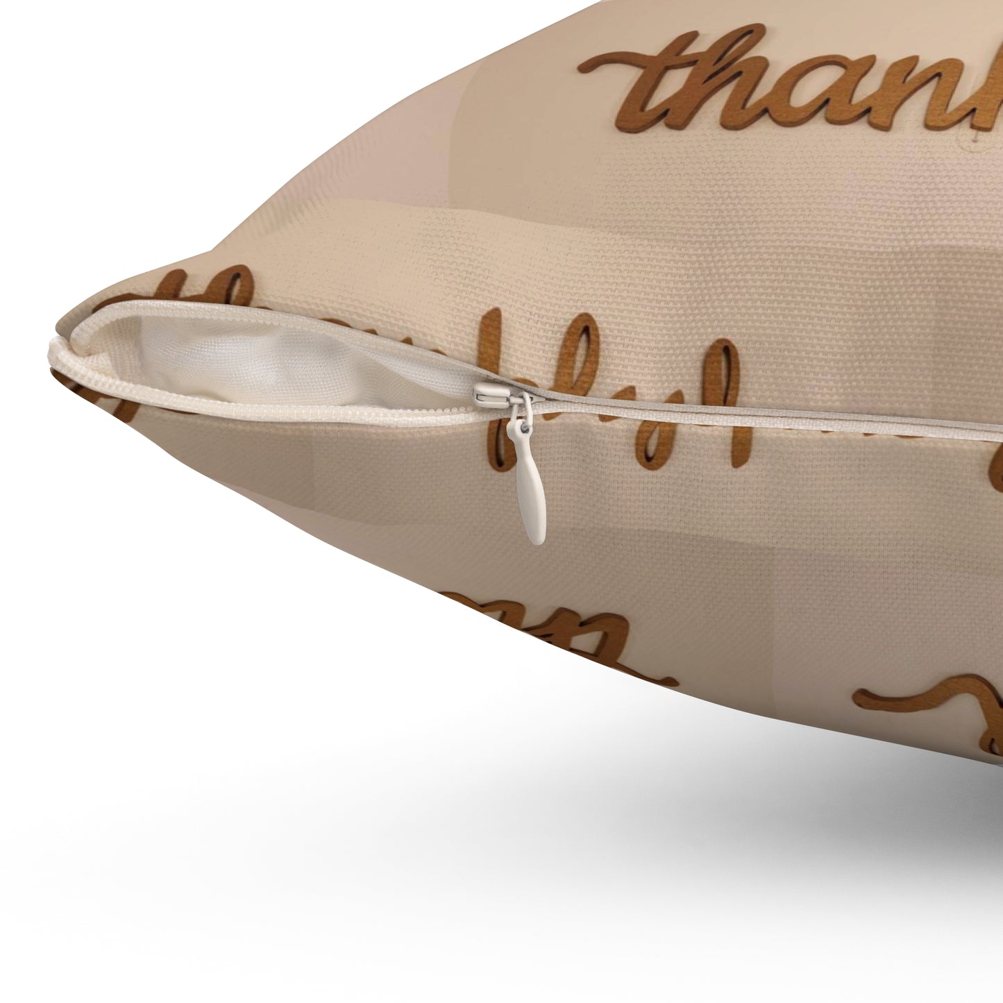 Thankful Spun Polyester Square Pillow