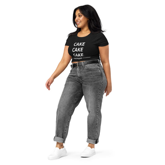 CAKE CAKE CAKE 4u2njoi Women’s Crop Tee