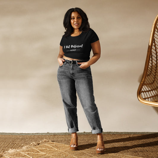 I HIT DIFFERENT 4u2njoi Women’s Crop Tee