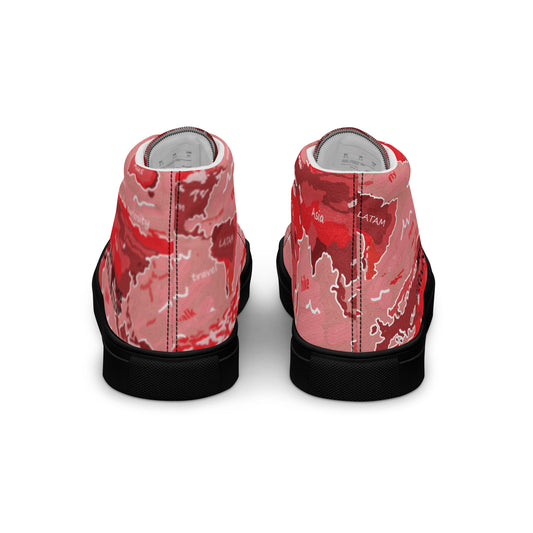 Women’s high top canvas shoes