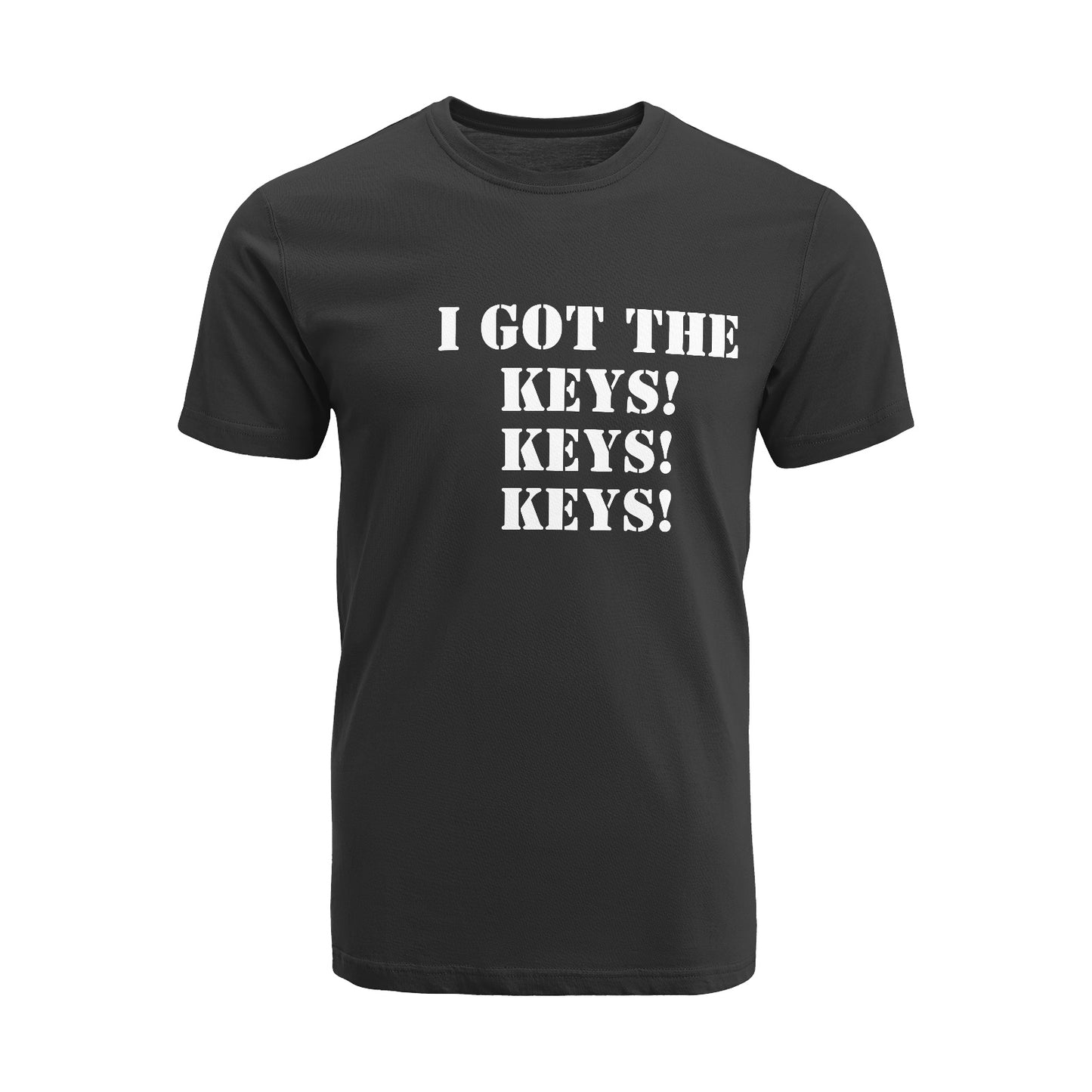 i GOT THE KEYS! - Unisex Short Sleeve Crew Neck Cotton Jersey T-Shirt