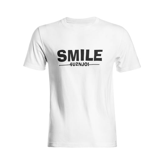 SMILE Unisex All-Over Print Cotton T-shirts