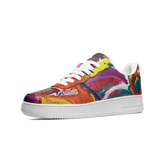 COLORS Unisex Low Top Leather Sneakers