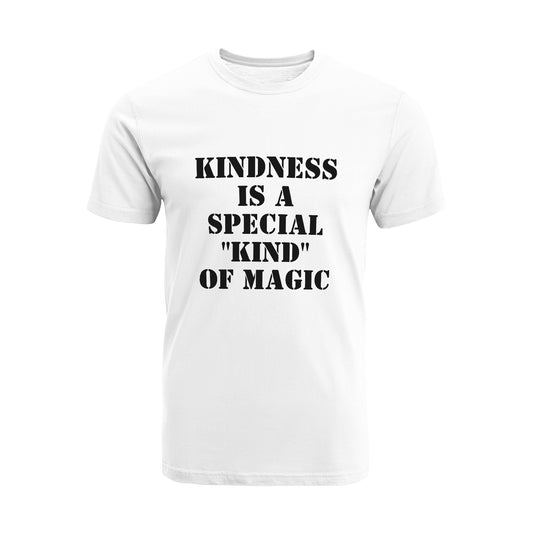 Kindness Special Kind of Magic Unisex Short Sleeve Crew Neck Cotton Jersey T-Shirt