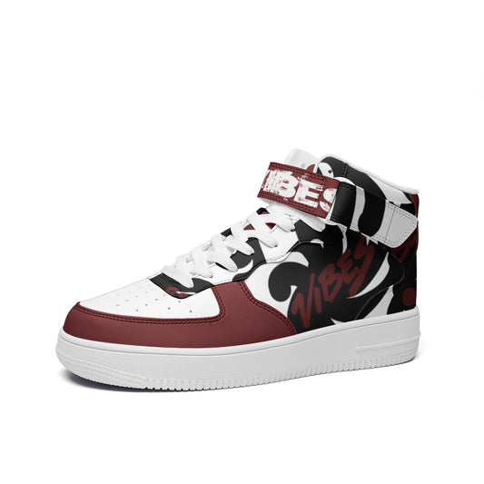 VIBES Unisex high Top Leather Sneakers