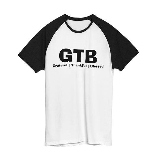 GTB (Grateful Thankful Blessed) Women's Premium Cotton Raglan Tshirts