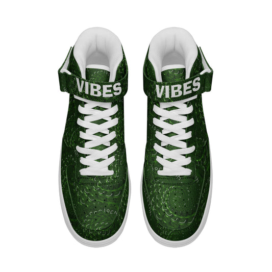 VIBES Unisex high Top Leather Sneakers