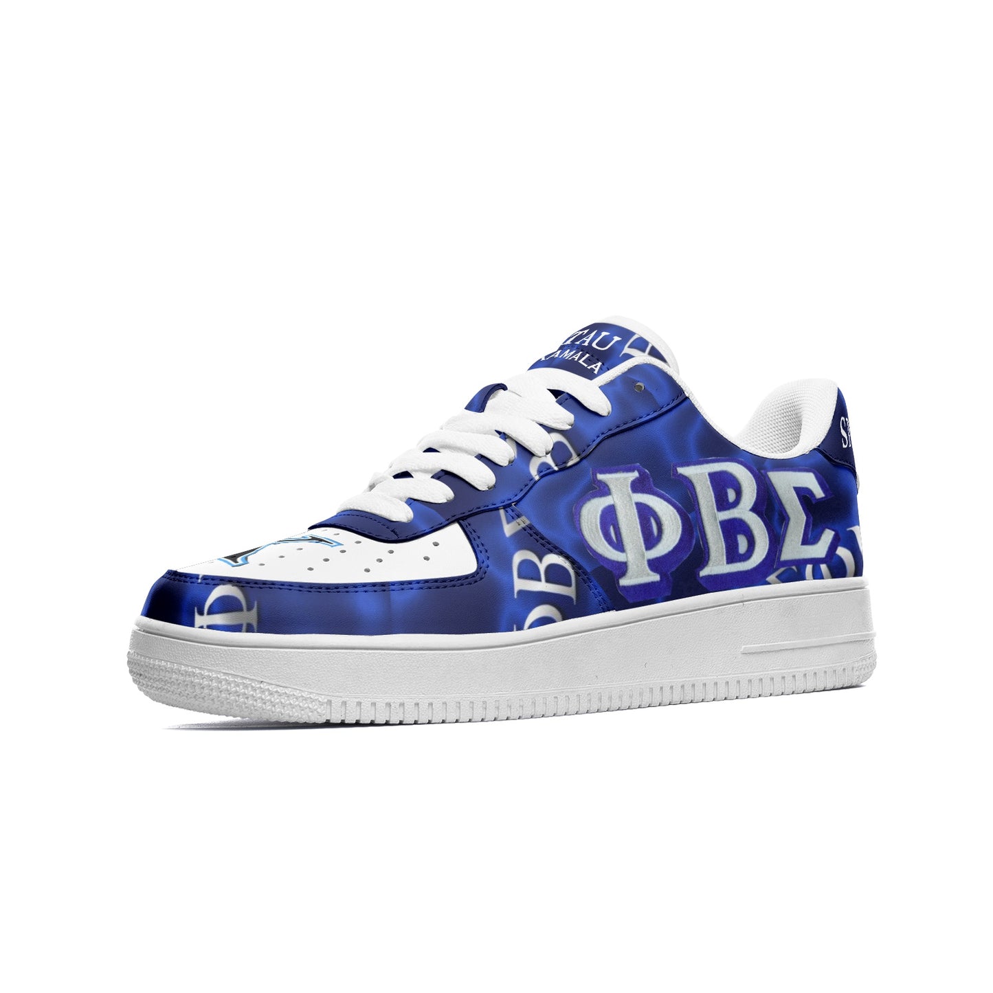 PHI BETA SIGMA (CHI SIGMA) Unisex Low Top Leather Sneakers