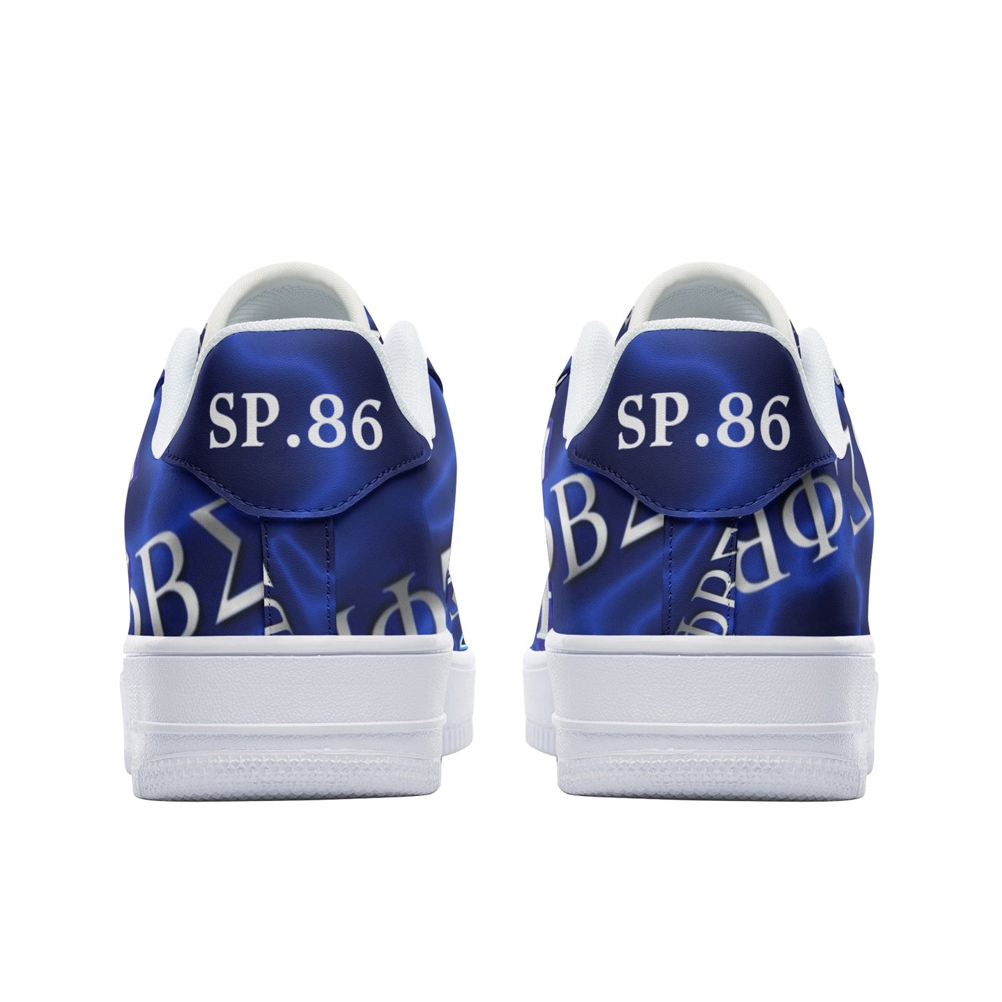 PHI BETA SIGMA (CHI SIGMA) Unisex Low Top Leather Sneakers