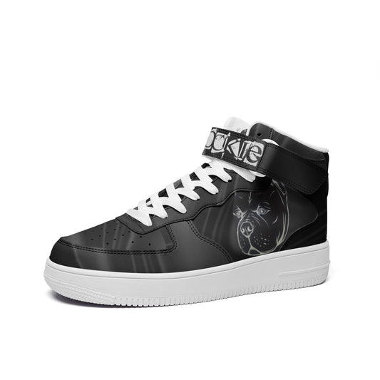 DOG HOUSE_HOCKIE_DESIGN 1_Unisex high Top Leather Sneakers