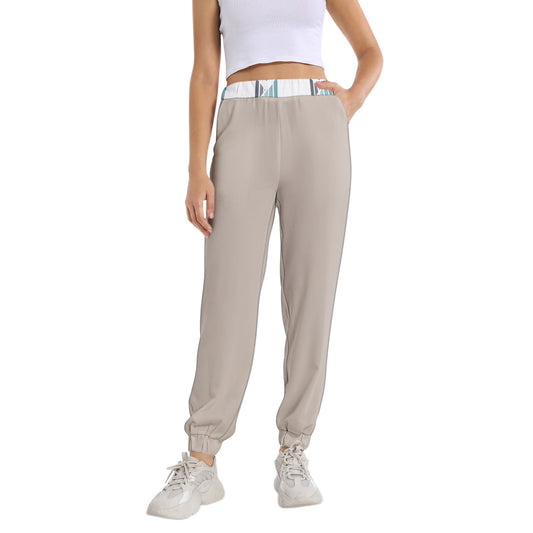 Sandy Elastic Waist Tapered Sweatpant