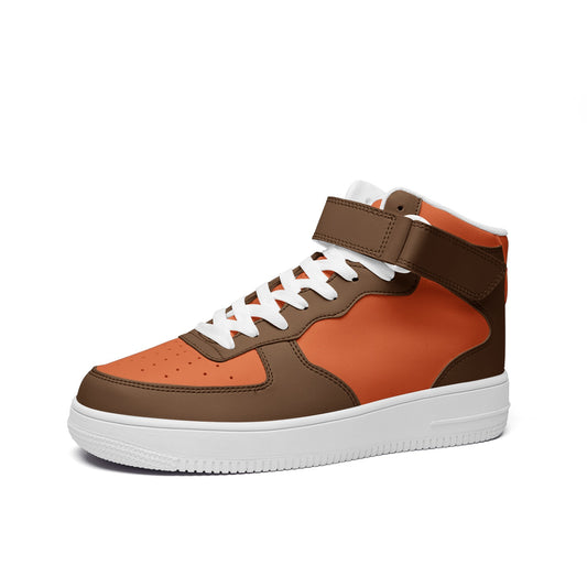 Fall Flavors Unisex high Top Leather Sneakers